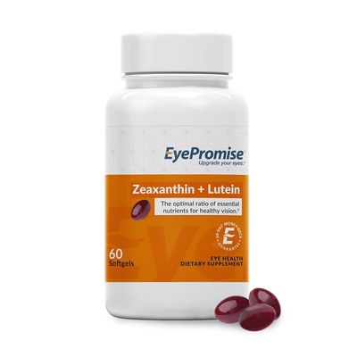 EyePromise Zeaxanthin Lutein Eye Vitamin - 60 Softgels Capsules Made with Natural Ingredients for Diets Including Gluten Free and Vegetarian - Protect &amp; Enhance Your Eye Health Completely