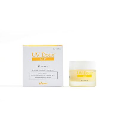 Brinton UV Doux Lip Balm SPF40 | Hydrates and Protects Lips with Almond Oil, Olive Oil and Vitamin E