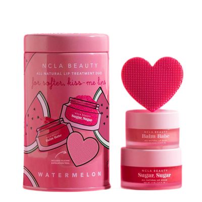 NCLA - Lip Care Set Lip Scrubber | Clean, Natural, Non-Toxic Beauty (Watermelon)