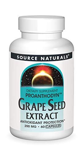 Source Naturals Proanthodyn Grape Seed Extract, Antioxidant Protection, Supports a Healthy Aging Brain, 200 mg - 60 Capsules