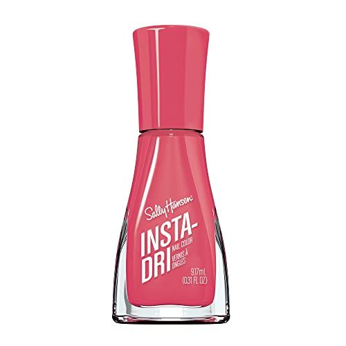 Sally Hansen Insta-Dri, Fast and Fuchsia, Quick Dry, Long Lasting, Opaque, Shiny Pink Nail Polish