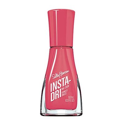 Sally Hansen Insta-Dri, Fast and Fuchsia, Quick Dry, Long Lasting, Opaque, Shiny Pink Nail Polish