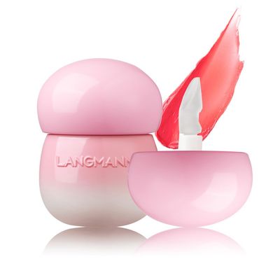 Mushroom Plumping Lip Gloss, Hydrating Lip Gloss Tinted Lip Care Lip Glaze, Glossy Finish Lip Glow Oil Lip Shine Primer Lip Tint Long Lasting Moisturizing Anti Drying (02 Watermelon Red)