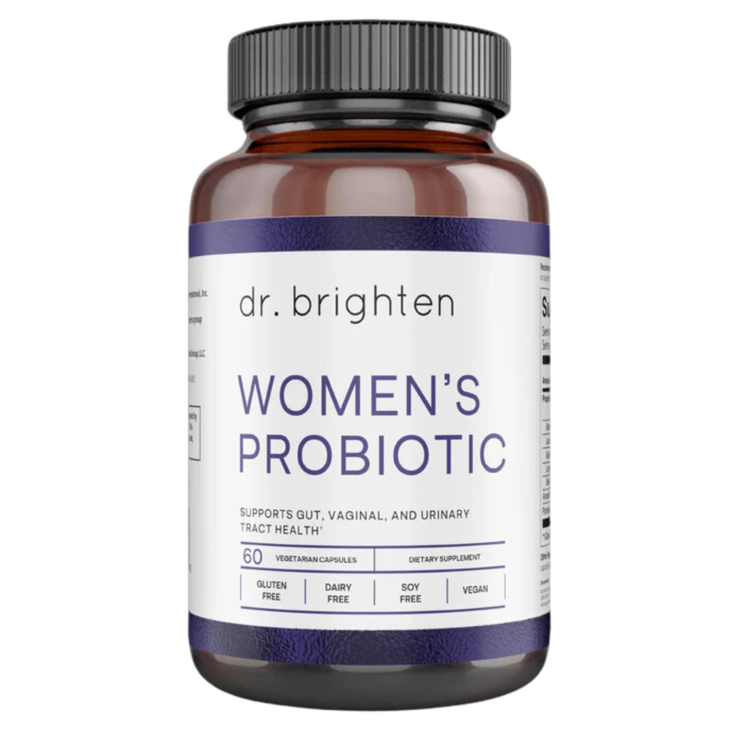 Dr. Brighten Womens Probiotic - Probiotics, Prebiotics with Antioxidants &amp; Sunfiber for Healthy Hormones, Balanced Female Microbiome, Ovaries and Immune Health - 60 Capsules