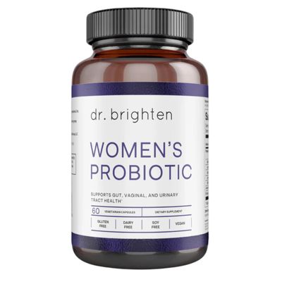 Dr. Brighten Womens Probiotic - Probiotics, Prebiotics with Antioxidants &amp; Sunfiber for Healthy Hormones, Balanced Female Microbiome, Ovaries and Immune Health - 60 Capsules