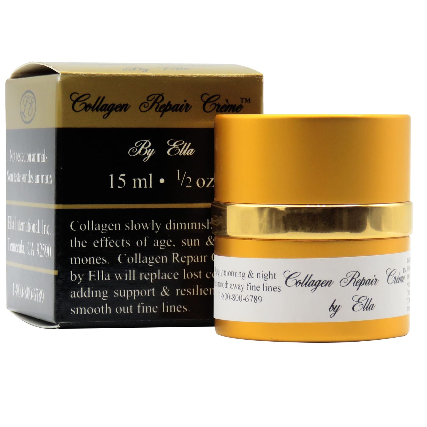 Ella International Lipchic Collagen Repair Creme, 0.5 oz/15ml