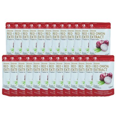 Jade Red Onion Extract Korean Food Antioxidant and Retinol Rich, Healthy Vegetable Juice Drink, All Nature, No Additives JRND Foods 25 Pouches