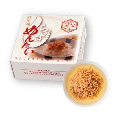 Oil Chirimen - Shirasu Mentai Flavor | Made in Japan | Premium Cottonseed Oil with Whitebait &amp; Spicy Cod Roe by Sanukiyashozo, Mizunaga Suisan