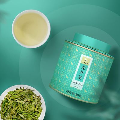 BAMATEA Longjing Green Tea Loose Leaf - Premium Chinese Dragonwell Tea Longjing Loose leaf Tea 50g