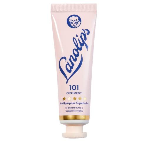 Lanolips 101 Ointment - Lanolin Lip Balm for Smooth, Hydrated &amp; Healthy Lips - Multipurpose Lip Ointment with Lanolin Oil for Dry Lips, Cuticles &amp; More - Original Superbalm (0.52 oz)