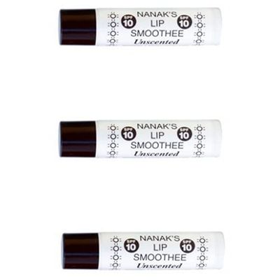 Nanak&#39;s Lip Smoothees- Unscented - .18 oz. - 3 Pack!