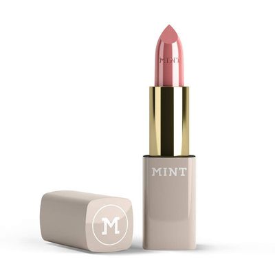MINT Lipstick in NUDE PARFAIT - Optical Teeth Whitening Lipstick with Blue Pigments - Immediate Bright Smile Effect - Fuller Lips Effect with Hyaluronic Acid and Oloactif Complex - By Dr. Mintcheva