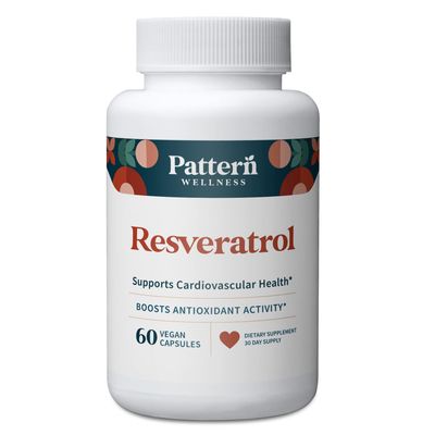 Pattern Wellness Resveratrol Supplement with Fisetin - Natural Antioxidant Booster - Whole Body &amp; Heart Health, Healthy Immune Responses - No Fillers &amp; Binders - USA Tested - 60 Non-GMO Capsules