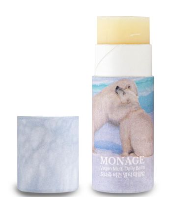 MONAGE Korean Beauty &amp; Nourishing &amp; Moisturizing Lip Care Made from 100 Natural Ingredients, Organic Moisturizer for Dry, Cracked Lips &amp; Skin, Everyday Lip Balm, Daily, 0.38 Ounce