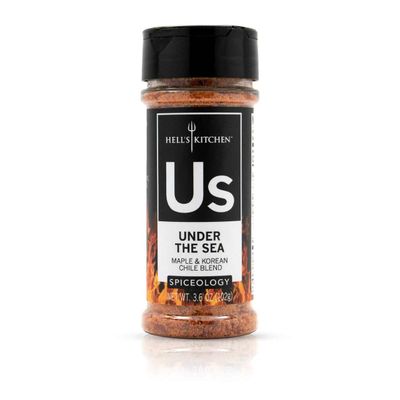 Spiceology &amp; Hell&#39;s Kitchen - Under The Sea - Maple and Korean Chile Spice Blend - Sweet and Spicy Seasfood Seasoning - 3.6 oz