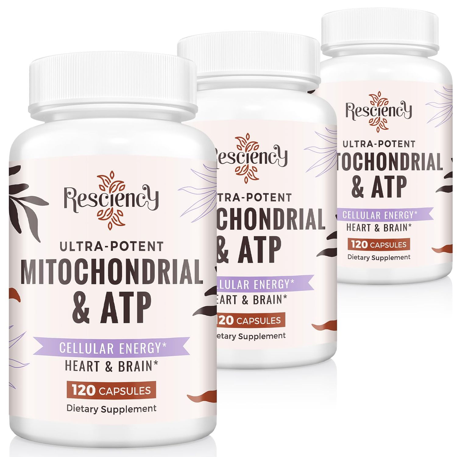 2326 MG Mitochondrial Supplements with ATP, Vitamins, CoQ10 &amp; PQQ, More Effective Than Creatine HMB &amp; Nitric Oxide, Energy, Endurance, Strength, Recovery &amp; Muscle, Organic, 360 Capsules