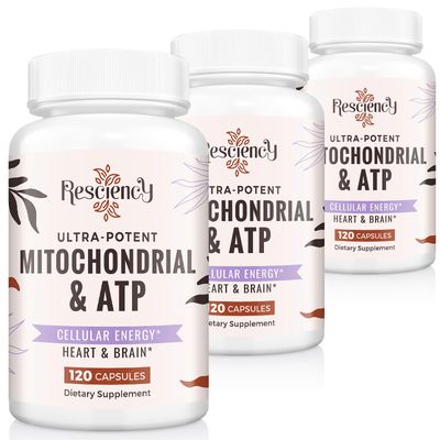 2326 MG Mitochondrial Supplements with ATP, Vitamins, CoQ10 &amp; PQQ, More Effective Than Creatine HMB &amp; Nitric Oxide, Energy, Endurance, Strength, Recovery &amp; Muscle, Organic, 360 Capsules
