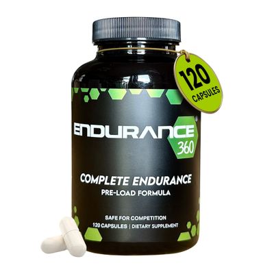 Endurance 360 Complete with Electrolytes, Creatine and Beta Alanine - Fast Legs &amp; Stamina, Leg Cramp Prevention, Oxygen Delivery with Rhodiola, Muscle Recovery, VO2 Max Boost, Lactic Acid Buffer