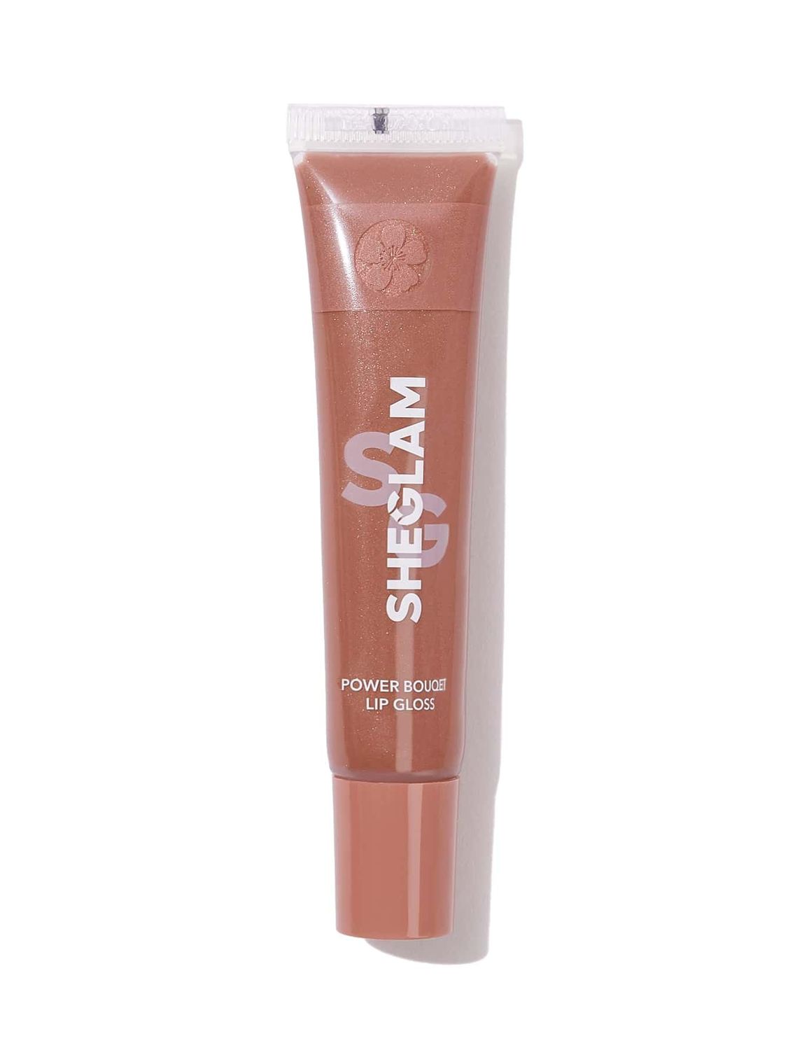 SHEGLAM Power Bouquet Lip Gloss Shiny Tinted Moisturizing Plumping Non-Sticky Lip Oil Repairing Camelia Extract Lip Care-Sunny Sands