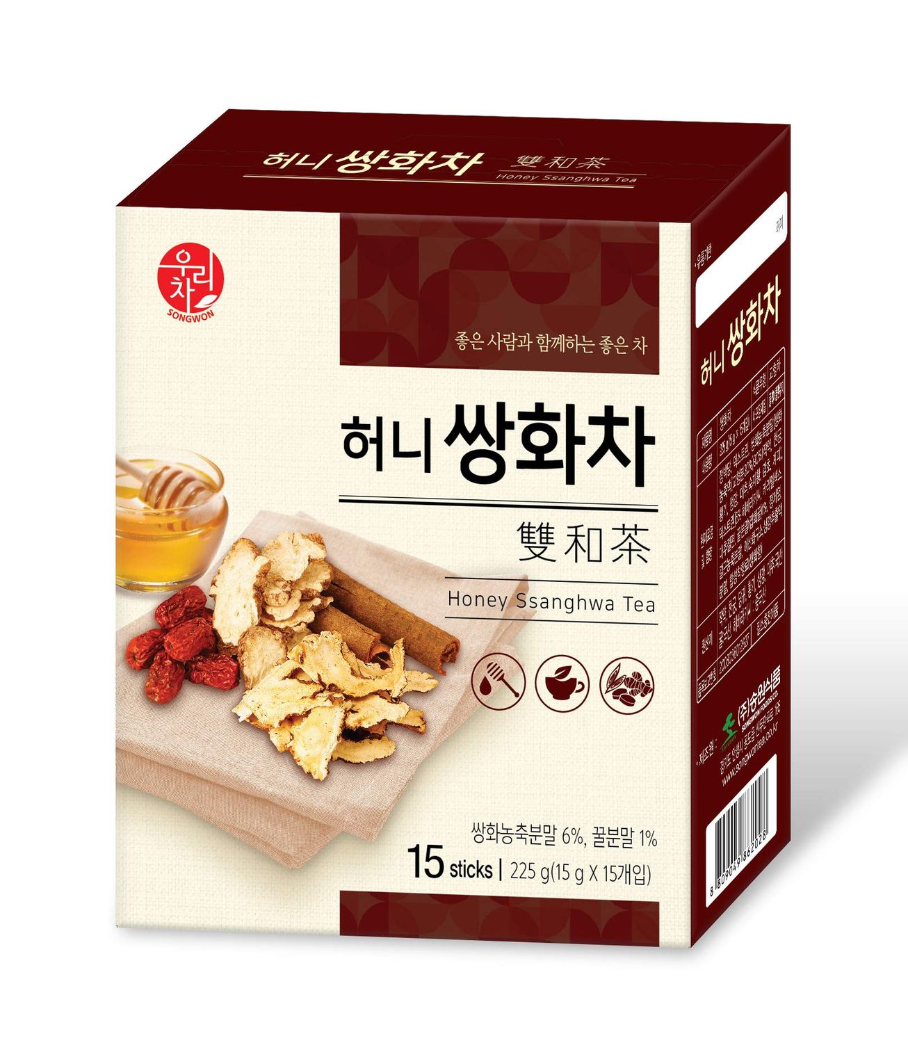 LENITH Ssanghwa Herb Tonic Tea - 225g, 15 Bags