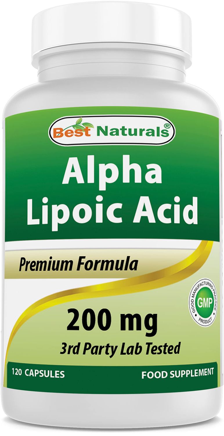 Best Naturals Alpha Lipoic Acid 200 Mg 120 Capsules