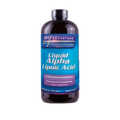 Drs advantage Alpha Lipoic Acid - Liquid Dietary Supplement with 50mg ALA per Serving - Packed with Antioxidants - Pharmacist Formulated, Rapid-Sorb Technology for Nutrient Absorption - 16 fl. oz.