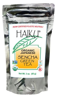 Haiku Japanese Organic Sencha Green Tea, Loose, 3 Ounce Bag