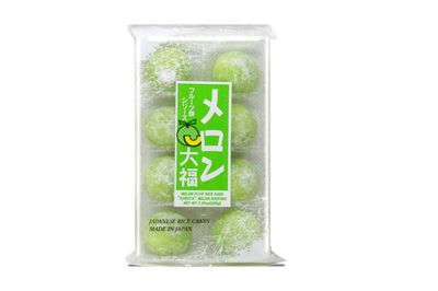 Japanese Mochi Fruits Daifuku (Rice Cake) CHOICE OF: Strawberry, Melon, Green Tea, Orange Flavors. (StrawberryMelon)