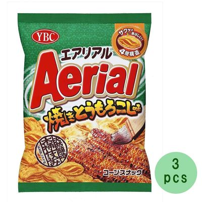 Aerial Baked Corn Taste 2.5oz 3pcs Japanese Snacks YBC Yamazaki Biscuits Ninjapo