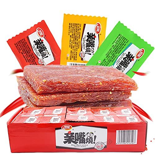 WeiLong Latiao, Wei Long Series Spicy Gluten (40pack), Damianjin Spicy Gluten, Chinese Snack,Chanmoyu,Moyushuang, Independent small package. (Sweet and spicy)