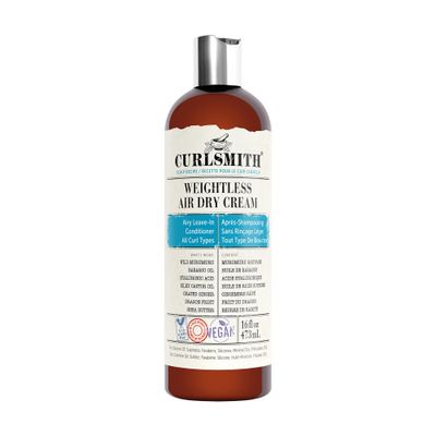 Curlsmith - Weightless Air Dry Cream - Vegan Leave-In Conditioner for Any Hair Type, Smooths Hair (16 fl oz)