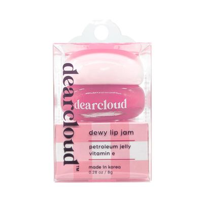 dearcloud Dewy Lip Jam - Hydrating Lip Balm &amp; Gloss with Vitamin E, Korean Skincare (Strawberry)