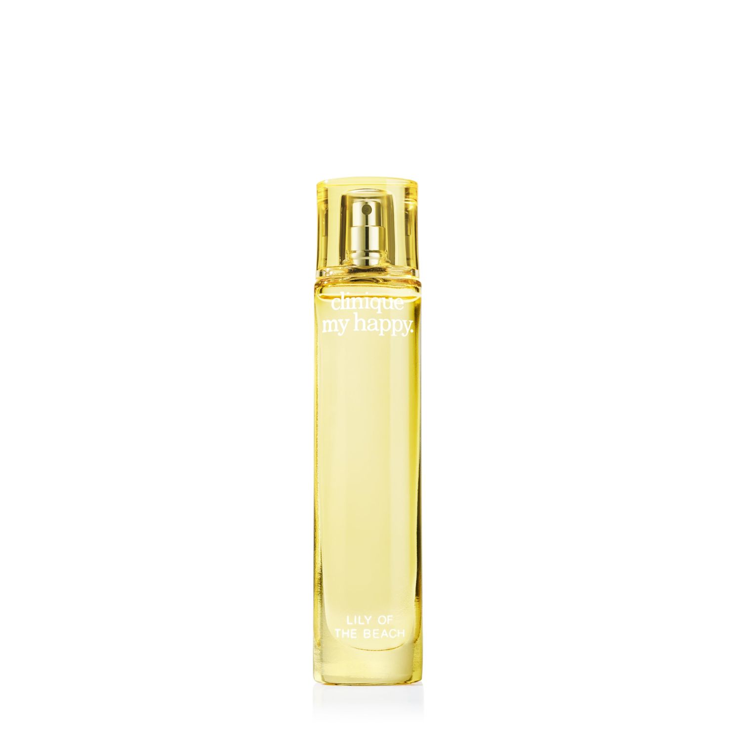 Clinique My Happy Fragrance Spray, Lily of the Beach | Notes of Coconut Solar Lily, Mini Travel Size, 0.5 Fl Oz
