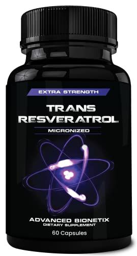 Advanced Bionetix 2X Potency Micronized Trans Resveratrol Supplement. 1200mg per 2 Capsules. High Absorption Antioxidant Formula. Promotes Anti Aging, Cognitive Support &amp; Heart Health