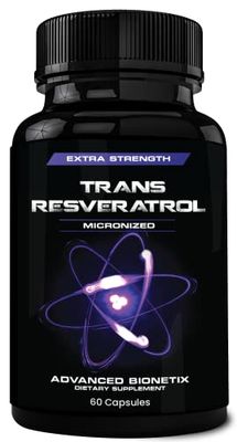 Advanced Bionetix 2X Potency Micronized Trans Resveratrol Supplement. 1200mg per 2 Capsules. High Absorption Antioxidant Formula. Promotes Anti Aging, Cognitive Support &amp; Heart Health