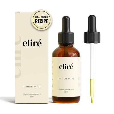 Elir - Organic Lemon Balm Extract - Digestive Relief &amp; Anti-Bloat Support - Alcohol-Free, Vegan, Non-GMO, Gluten-Free - 30ml