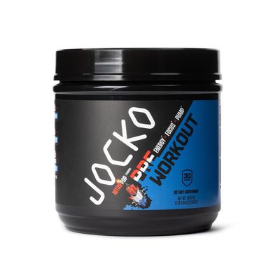 Jocko Fuel Pre Workout for Men &amp; Women - High Stim Low Sugar Blend with Beta Alanine L-Citrulline, Support Muscle Pump, Energy, &amp; Recovery, 200mg of Caffeine Nitro Pop, 30 Servings 1.31lbs (594 G)