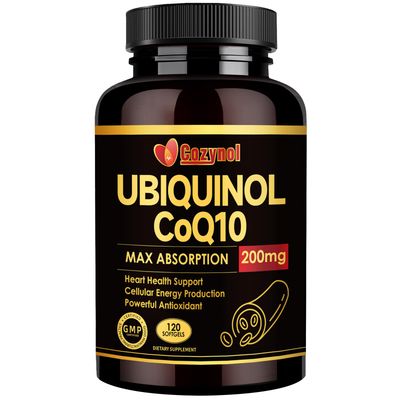 Ubiquinol CoQ10-200mg-Softgels with Vitamin E &amp; Omega 3, High Absorption Coenzyme Q10 Support Heart Health &amp; Energy-Production Powerful-Antioxidant, 120 Counts