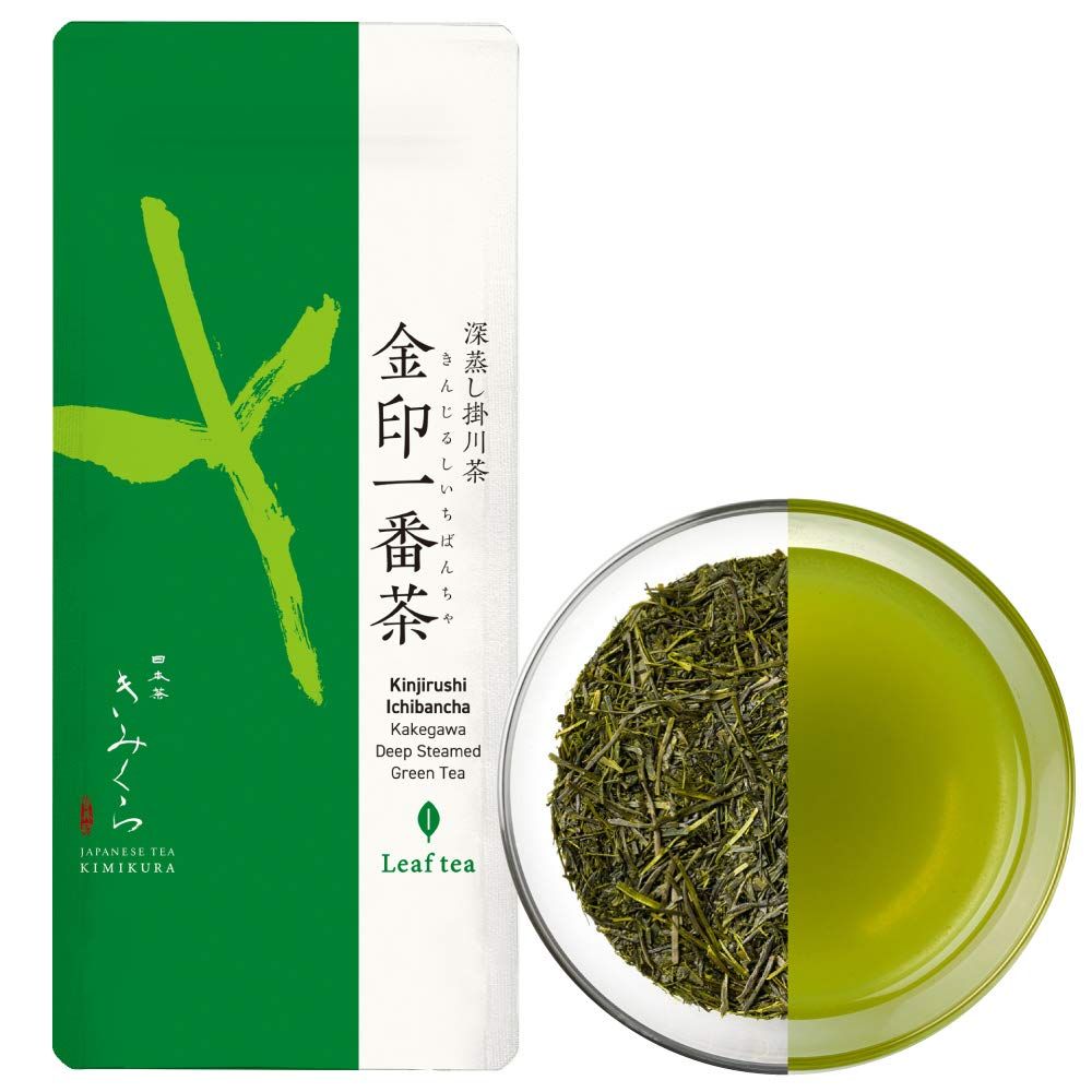 Fukamushi Sencha Green Tea 200g/ 7oz Loose leaf Value pack from Kakegawa Shizuoka Japan | Japanese Tea KIMIKURA