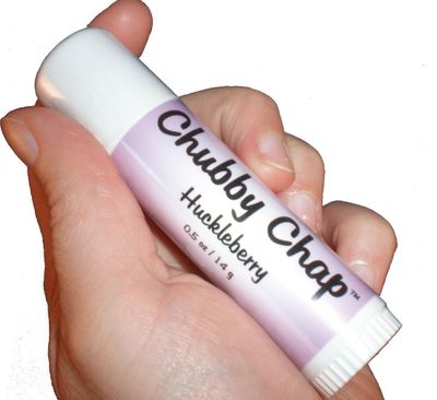 Chubby Jumbo Natural Chapstick - .5 Ounce Huckleberry Lip Balm