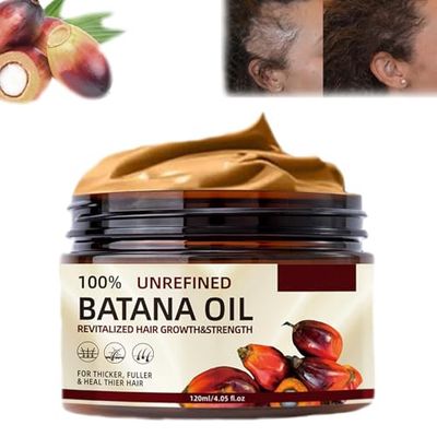 dootdott Batana Oil for Hair Growth, Batana Oil from Honduras, 100 Percent Pure Batana Oil, Batana Oil Organic Raw, Batana Miracle Hair Loss Oil, Repairs Damaged Hair, Leaves Hair Smoother 120g