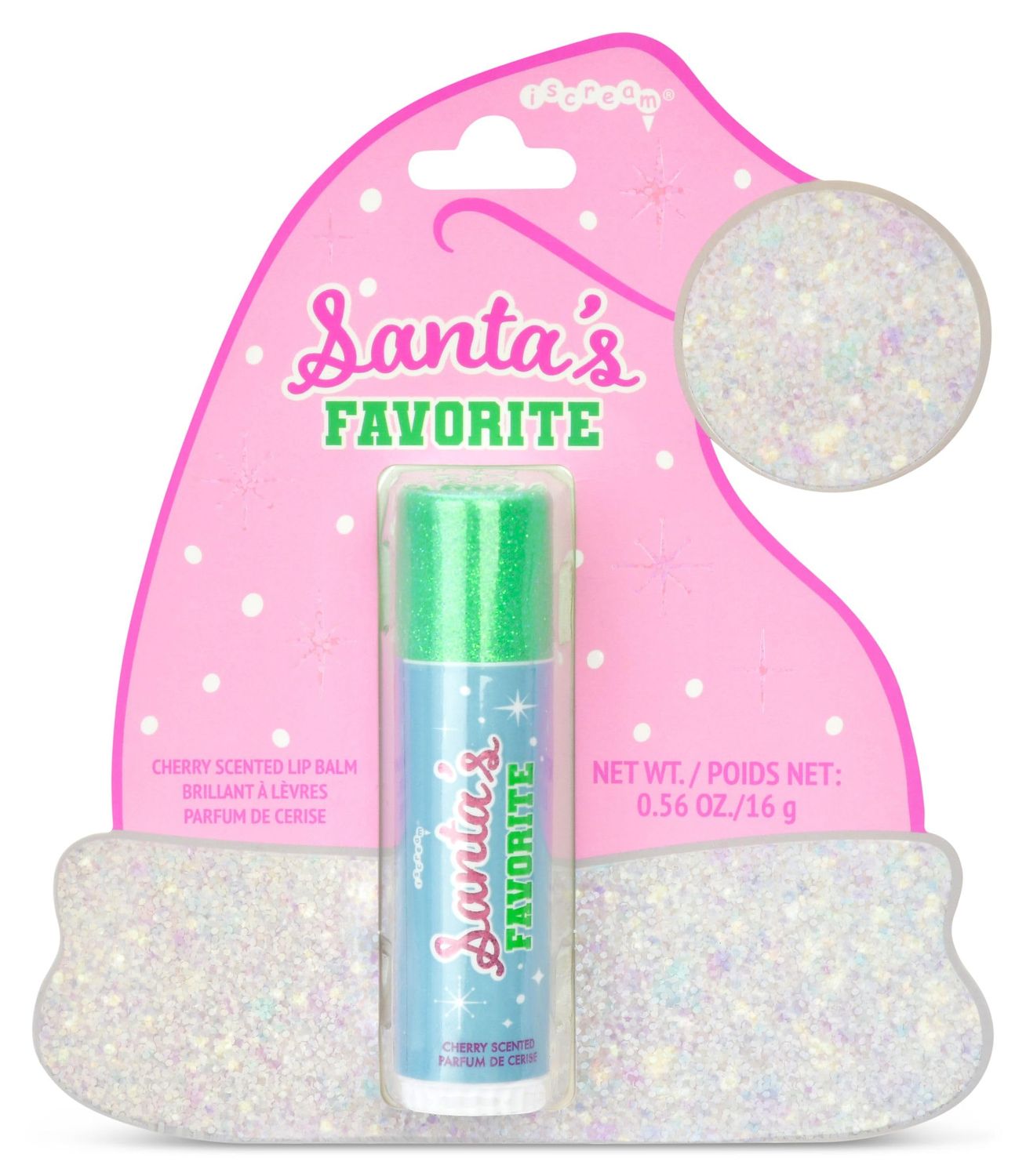 iscream Santa&#39;s Favorite Cherry Scented Holiday Lip Balm