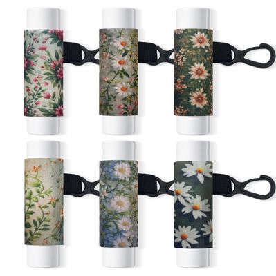 BESTOCEAN 6 chapstick holderchapstick holder key chainlip balm holderchapstick keychain holderlip balm holder keychain (flower)