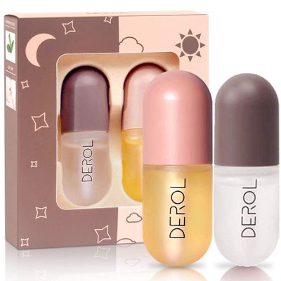 PICKX Lip Plumper Lip Plumping Booster Lip Mask Natural Lip Plumper lip plumping lip gloss Beautiful Fuller Ultra-Hydrating Nourishing Lip Plumping Booster Plump Smooth (transparent, A)