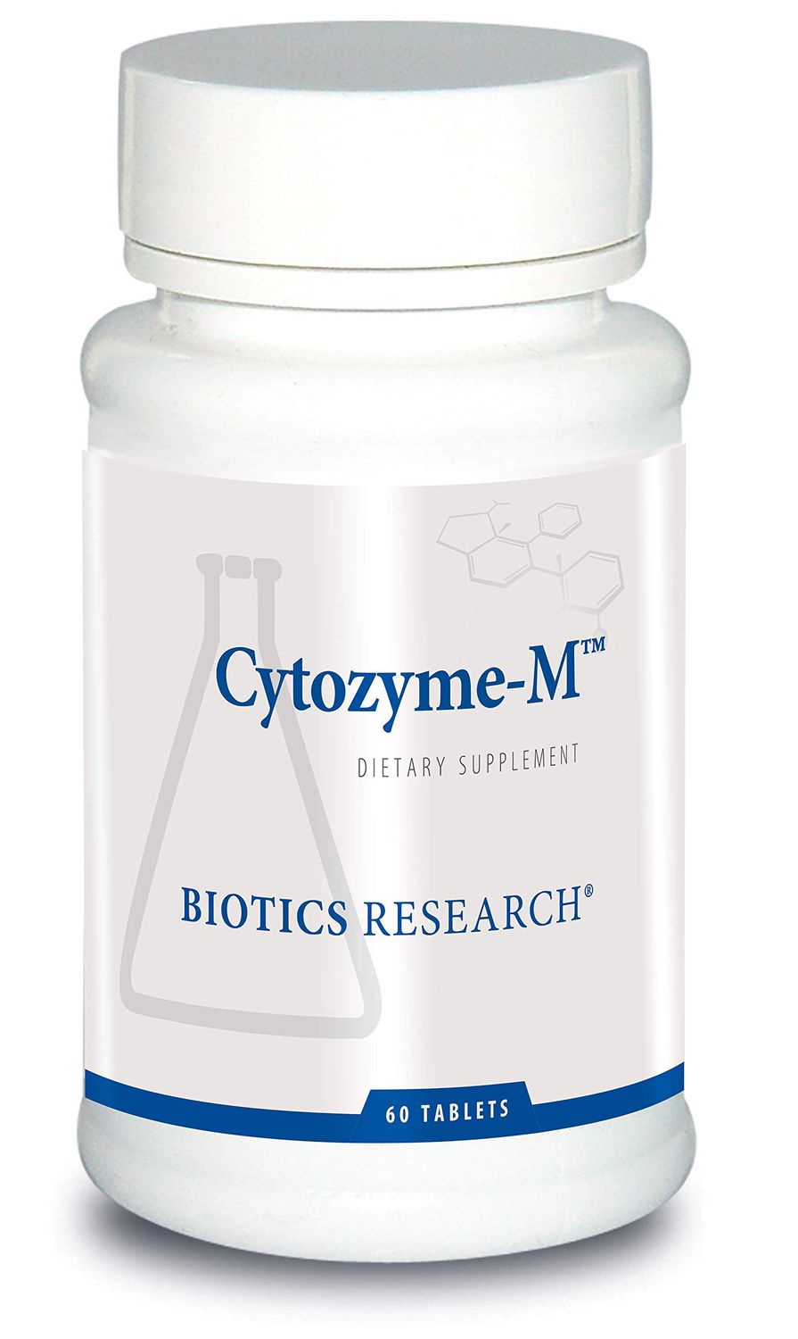 Biotics Research CytozymeM Male Glandular Combination Formula, Male Hormone Support, Healthy Endocrine Function, SOD, Catalase, Potent Antioxidant Activity, 60 Tablets