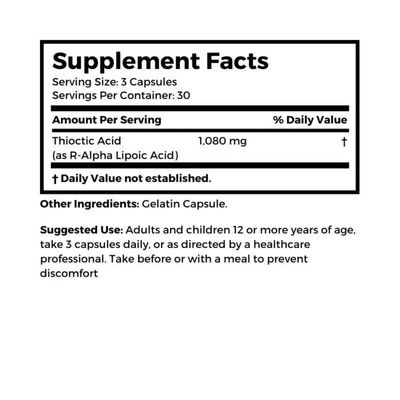 Dr. Clark Thioctic Acid Supplement - 360mg, 90 Capsules, Supports Healthy Liver Function &amp; Antioxidant Protection
