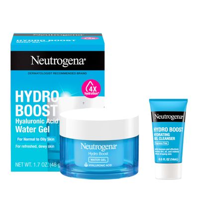 Neutrogena Hydro Boost Water Gel, Hyaluronic Acid Facial Moisturizer for Normal to Oily Skin, Hydrating Face Moisturizer, 1.7 fl. oz Trial Size Hydro Boost Facial Cleanser, 0.5 fl. oz