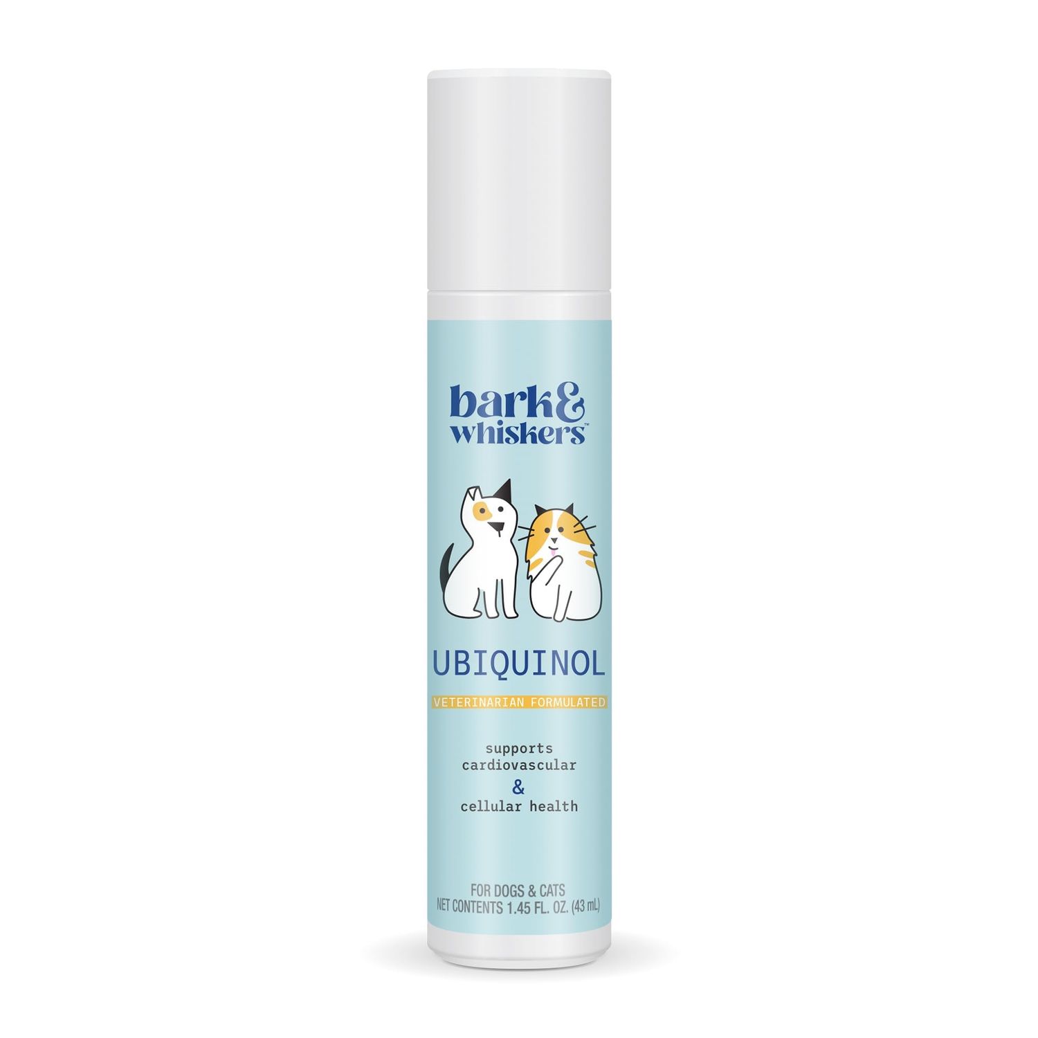 Bark &amp; Whiskers Ubiquinol Liquid Pump for Dogs &amp; Cats, 1.45 Fl. Oz. (43 mL), Supports Healthy Immune Function, Veterinarian Formulated, Non-GMO, Dr. Mercola