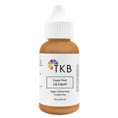 TKB Lip Liquid Color | Liquid Lip Color for TKB Gloss Base, DIY Lip Gloss, Pigmented Lip Gloss and Lipstick Colorant, Made in USA (1floz (30ml), Copper Pearl)