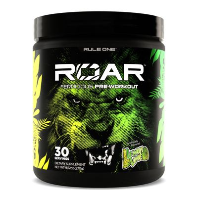 Rule 1 R1 Roar - Pre-Workout Powder with Creatine, Beta-Alanine, Citrulline, Electrolytes &amp; Caffeine (Servings, Lemon Lime)